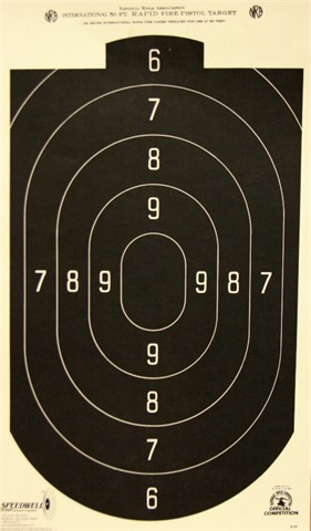 B-29 B29 50 Foot Official NRA Pistol Silhouette Targets--20 Count 