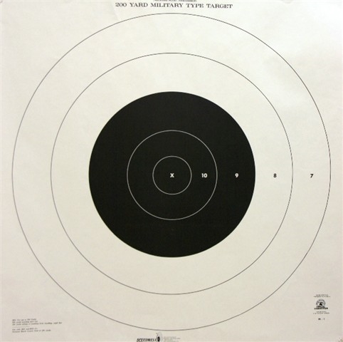 Official NRA SRC 200 Yard High Power Rifle Target Center, 10 pack 